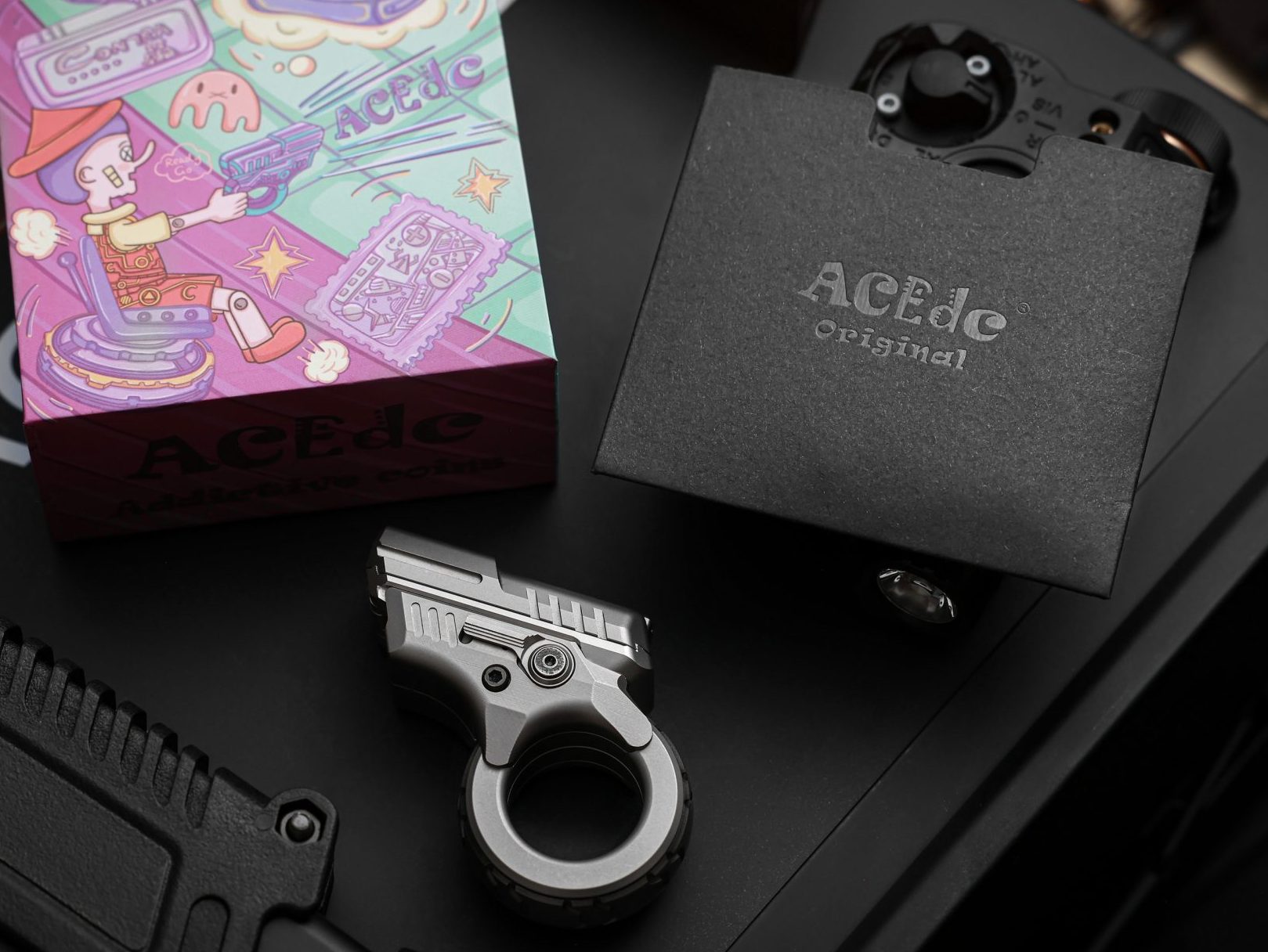ACEDC X Gobigger Zoom Ti Ss Black Fidget Slider Fidget Toy, 42% OFF